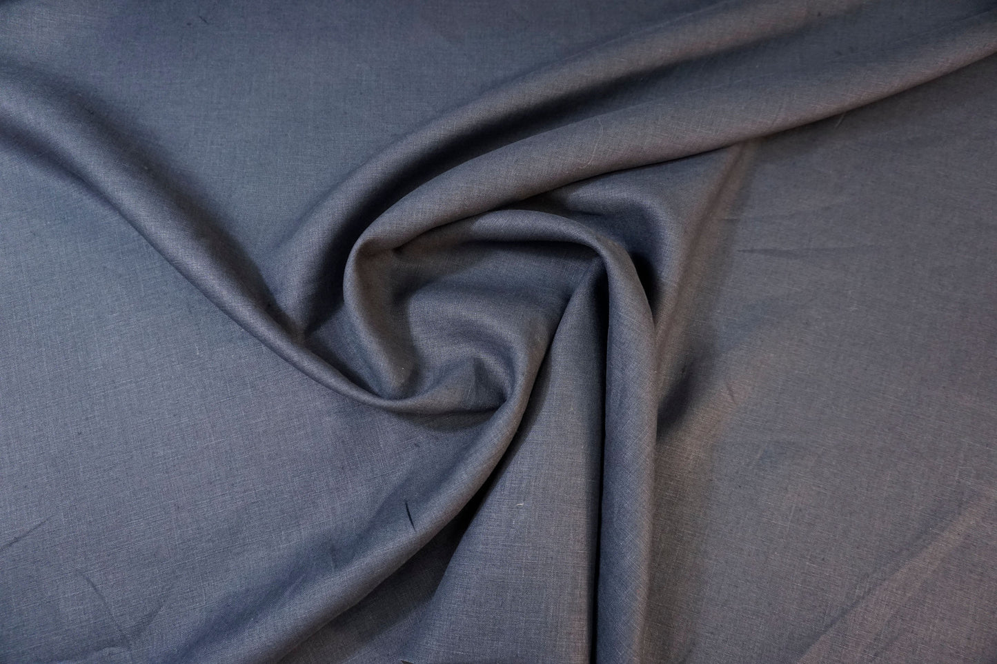 Italian linen in dark blue