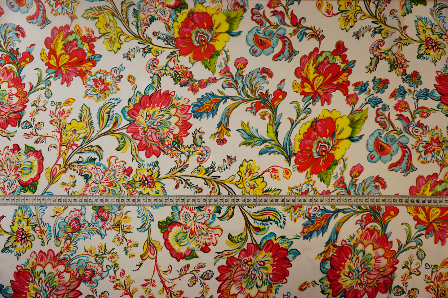 Lightweight silk georgette with a magnificent floral pattern