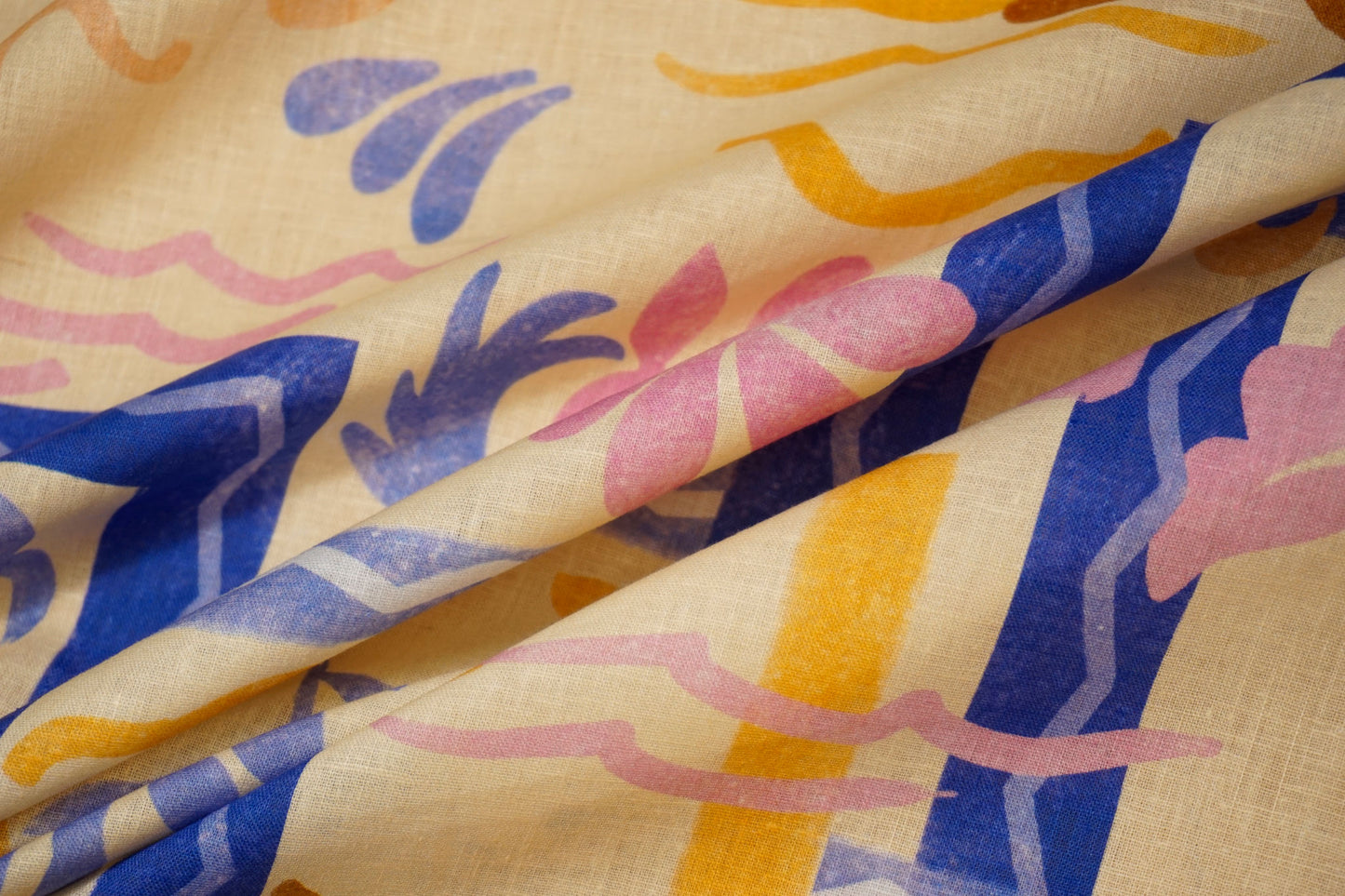 Linen-cotton fabric – Mediterranean flair