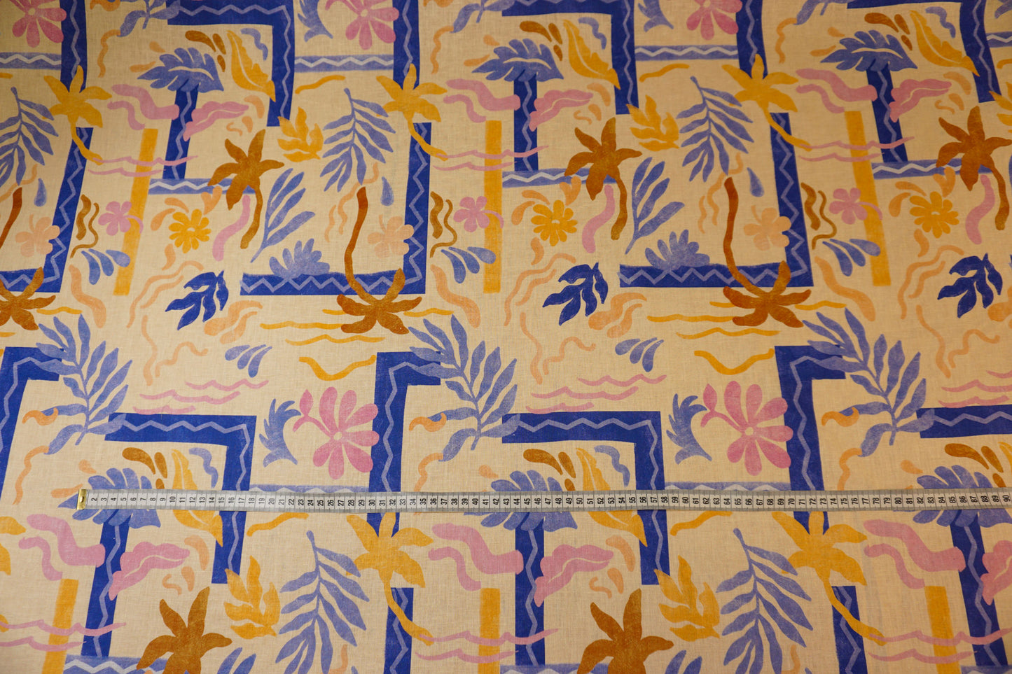 Linen-cotton fabric – Mediterranean flair