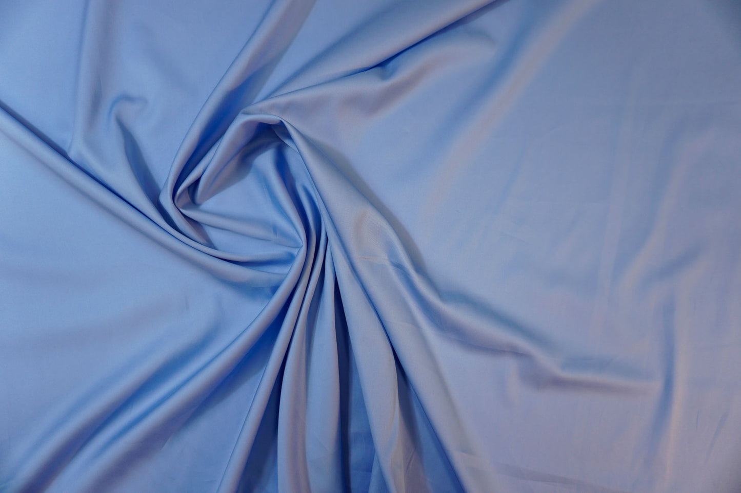 Cotton satin in dove blue