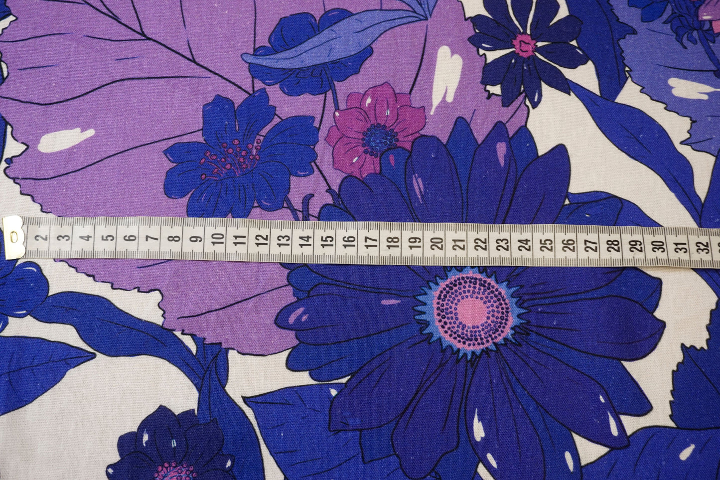 High-quality cotton-linen mix with floral elegance