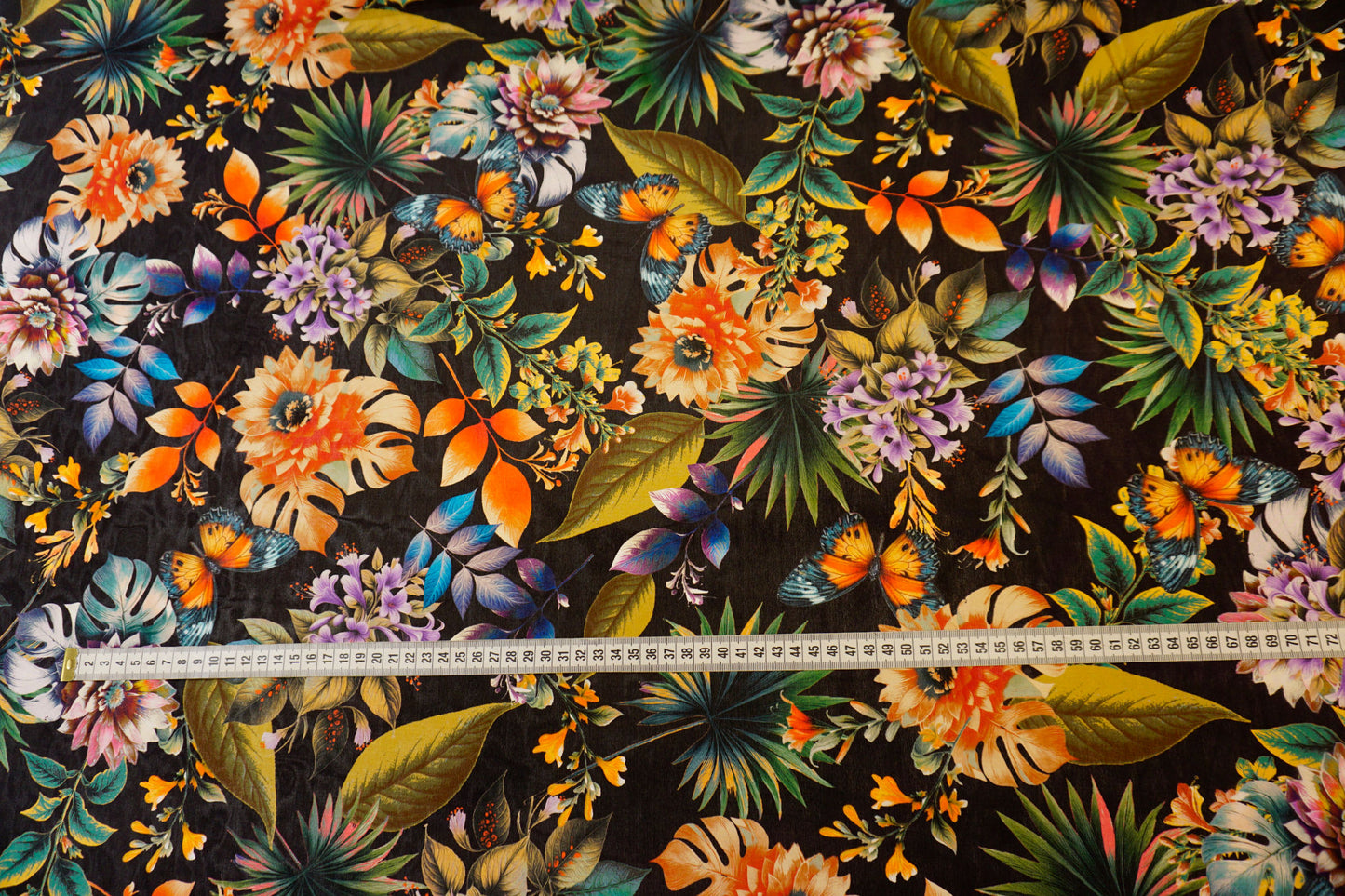 Italian silk with a tropical flair