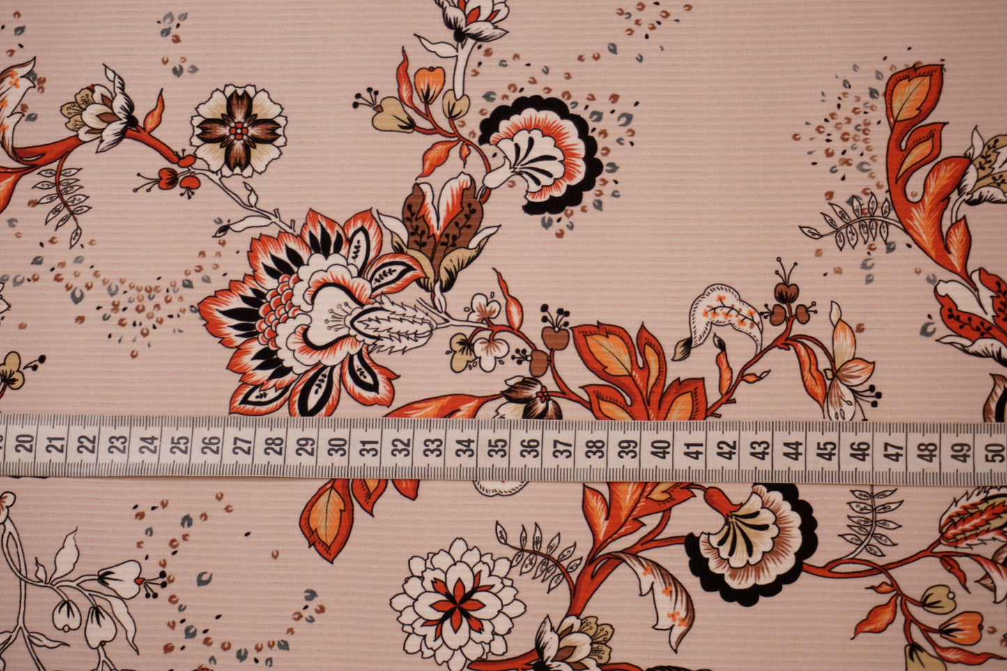 Italian silk crepe with border