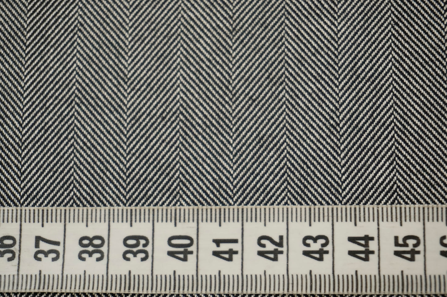 Cotton fabric with a striking herringbone pattern