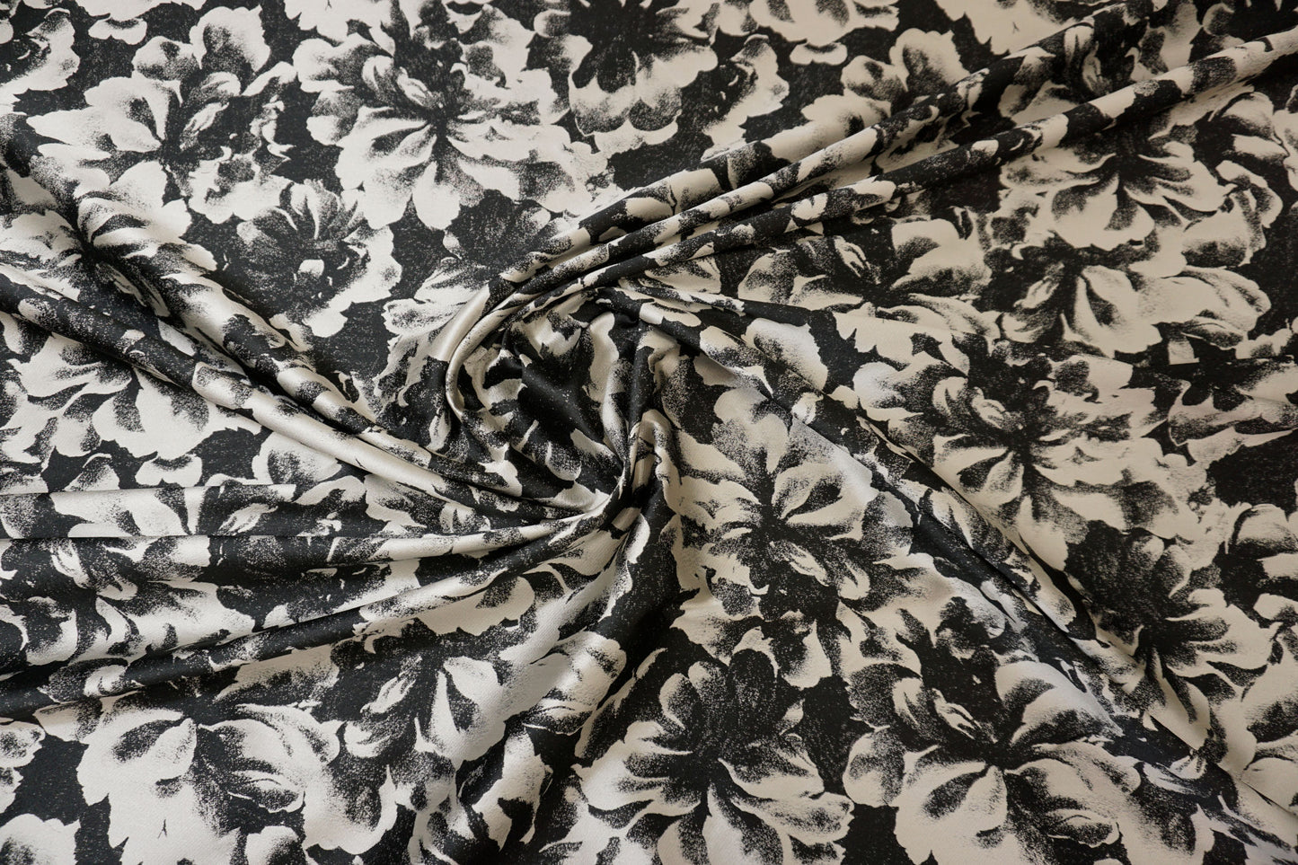 Exquisite brocade with mirror-image floral design