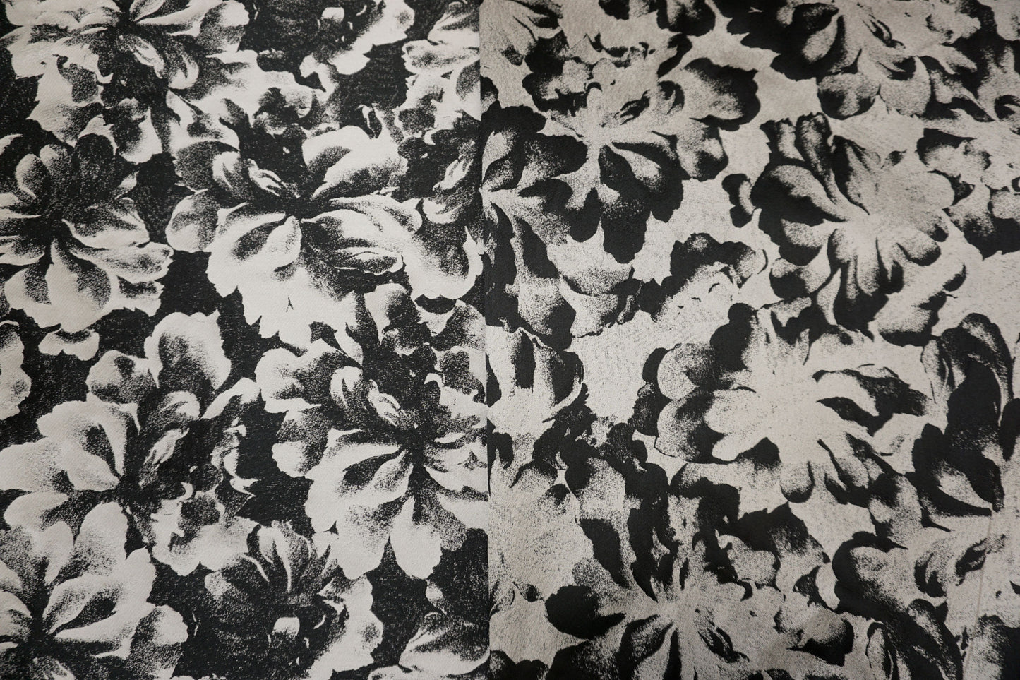 Exquisite brocade with mirror-image floral design