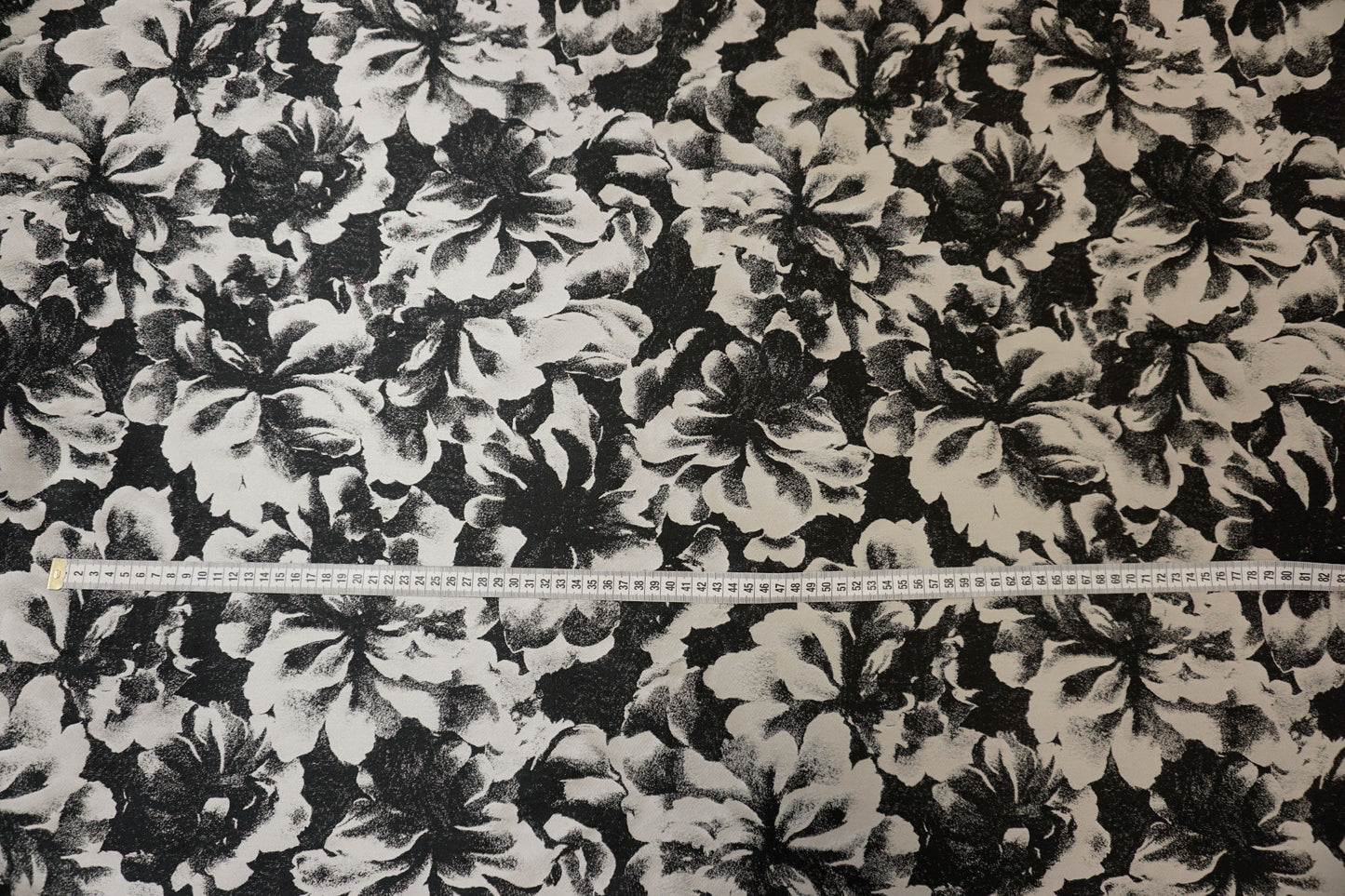 Exquisite brocade with mirror-image floral design