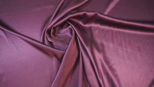 elegant silk satin in plum tone
