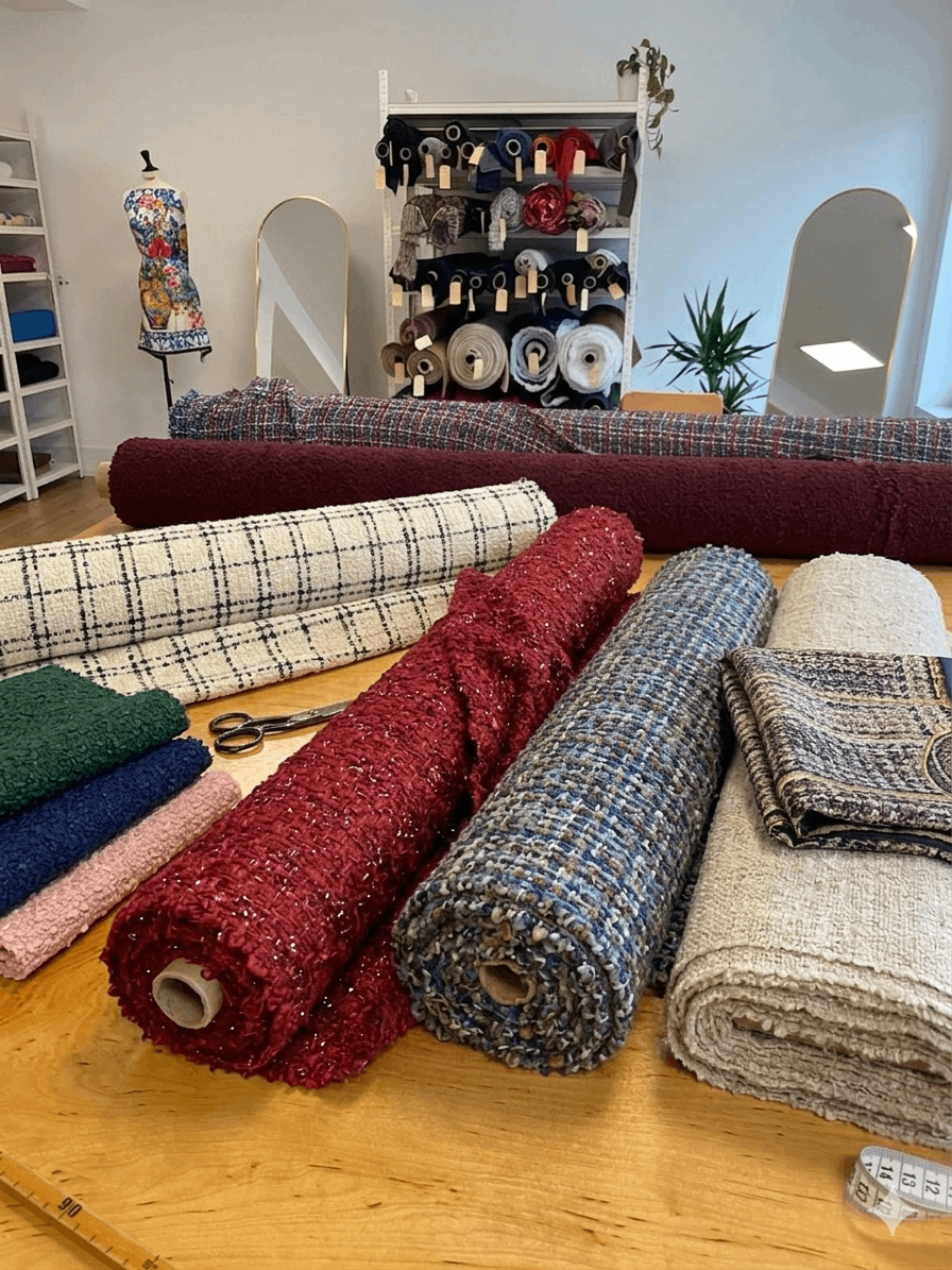 Bouclé Stoff – Eigenschaften, Verarbeitung & Styling-Ideen