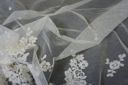 Französische Baumwollspitze – 100% Baumwolle mit eleganter Bogenkante