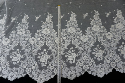 Französische Baumwollspitze – 100% Baumwolle mit eleganter Bogenkante