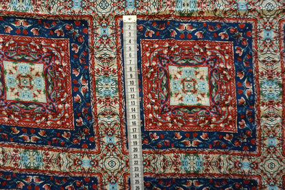 Rest 120 cm x 138 cm Seidencrêpe | Orientalisches Medaillonmuster  | Made in Italy