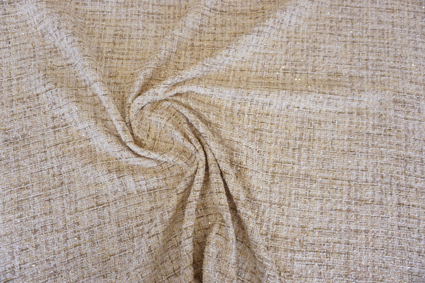 Exclusive Italian Bouclé – Rose Gold Dream with Couture Flair