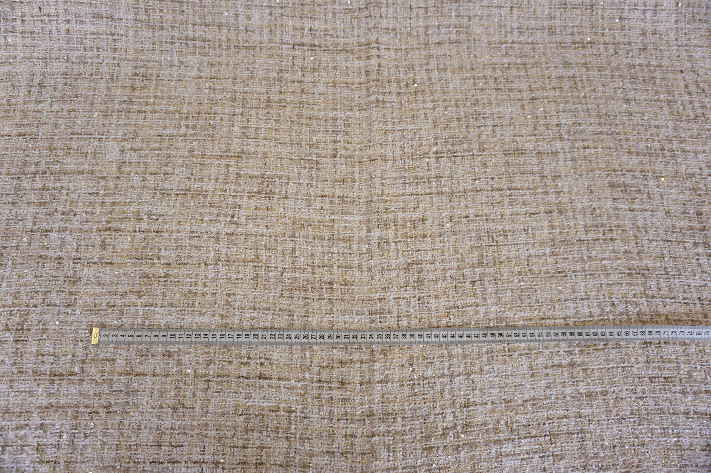 Exclusive Italian Bouclé – Rose Gold Dream with Couture Flair