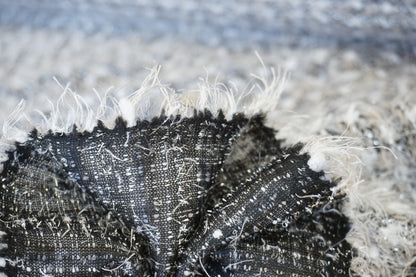 Structured fabric with Lurex – Elegant bouclé look in natural tones with shimmering accents