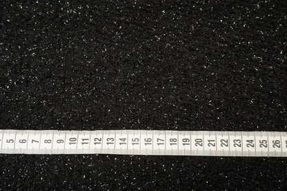 Exclusive Glamour Knit – Deep Black with Raised Glitter Effects