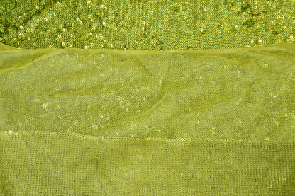 Sequin Fabric "High-Shine" in Lime Green – Glamour & Comfort