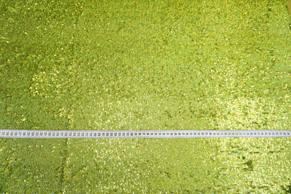 Sequin Fabric "High-Shine" in Lime Green – Glamour & Comfort