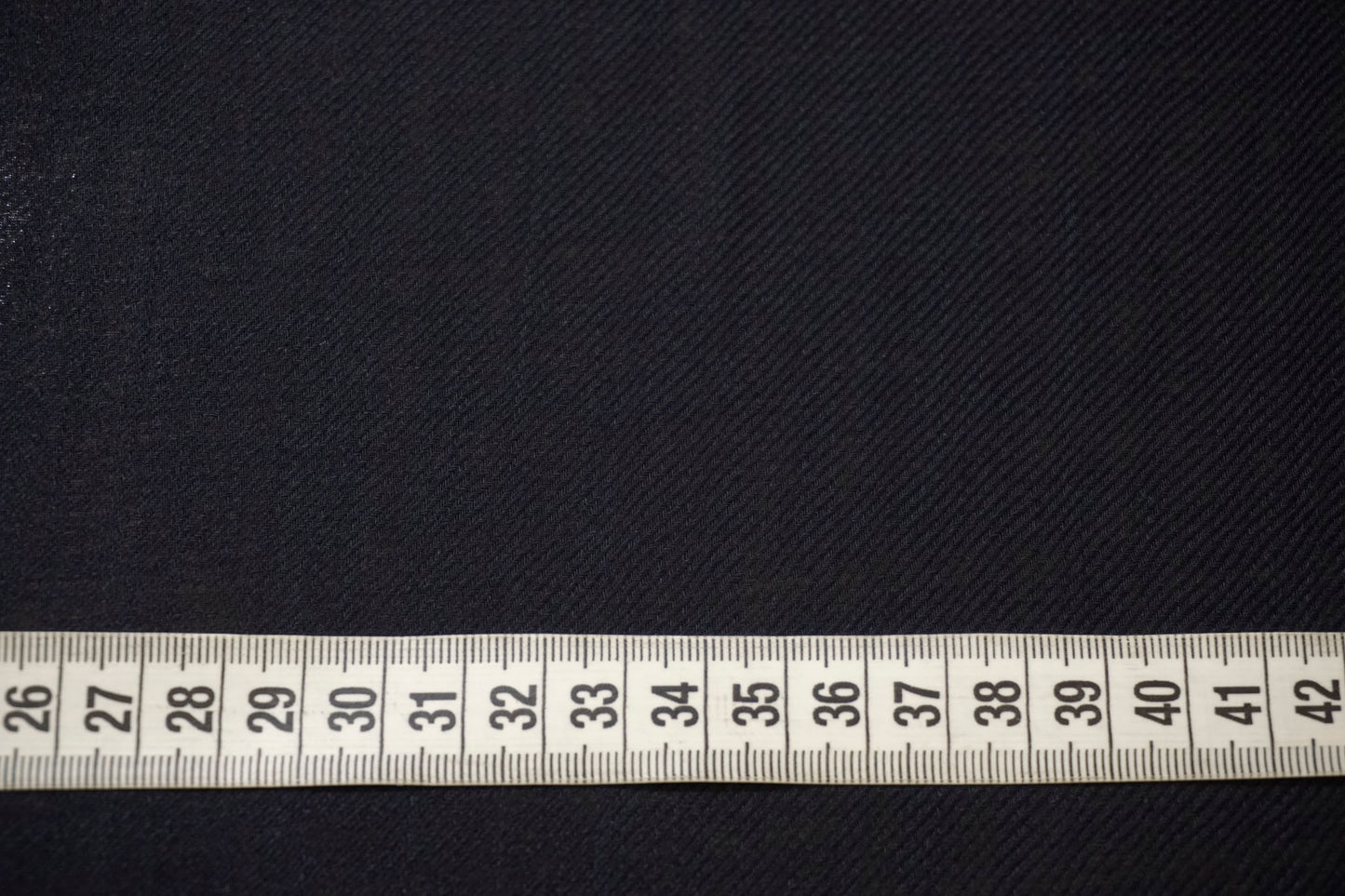 Fine cashmere twill in midnight blue