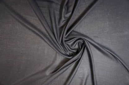 Fine cashmere twill in black-blue