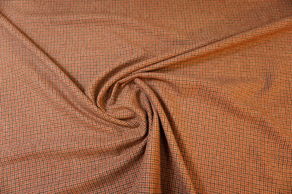Schurwolletweed in Rostrot, Nussbraun & Beige – robust & edel