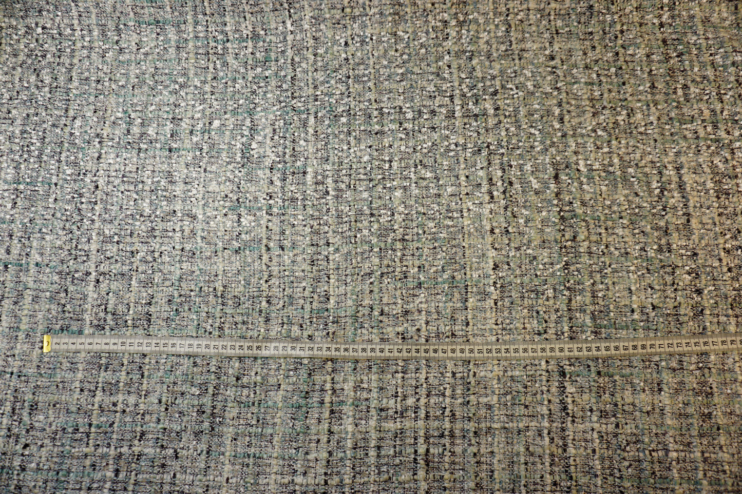 Exclusive costume fabric in ice blue-grey and silver – cotton blend