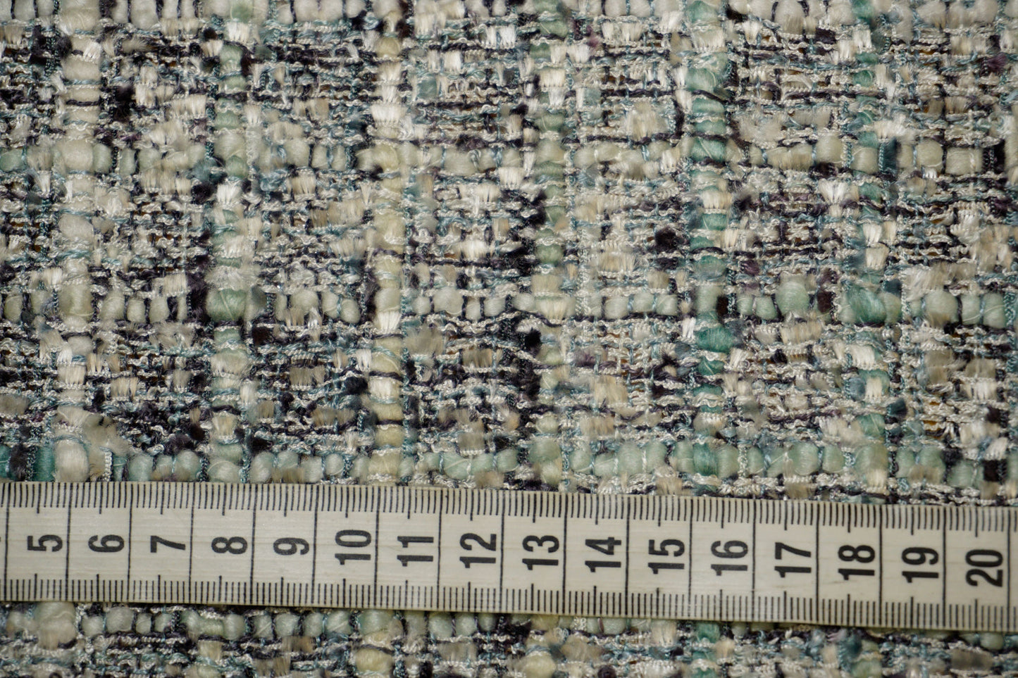 Exclusive costume fabric in ice blue-grey and silver – cotton blend