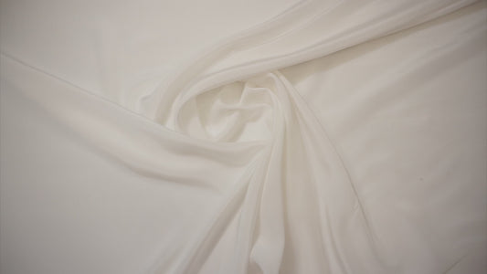 Italian silk crepe in ecru