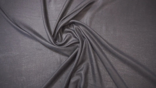 Fine cashmere twill in black-blue