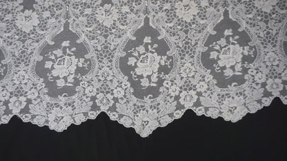 Französische Baumwollspitze – 100% Baumwolle mit eleganter Bogenkante